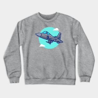 Jet Fighter Airplane Crewneck Sweatshirt